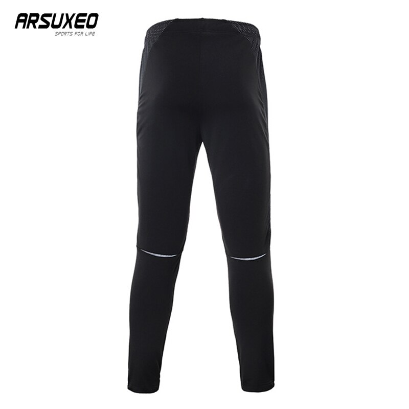 Arsuxeo Winter Thermische Fietsen Broek Man Winddicht Fiets Broek Reflecterende Riding Sport Broek Ademend Mtb Fiets Broek