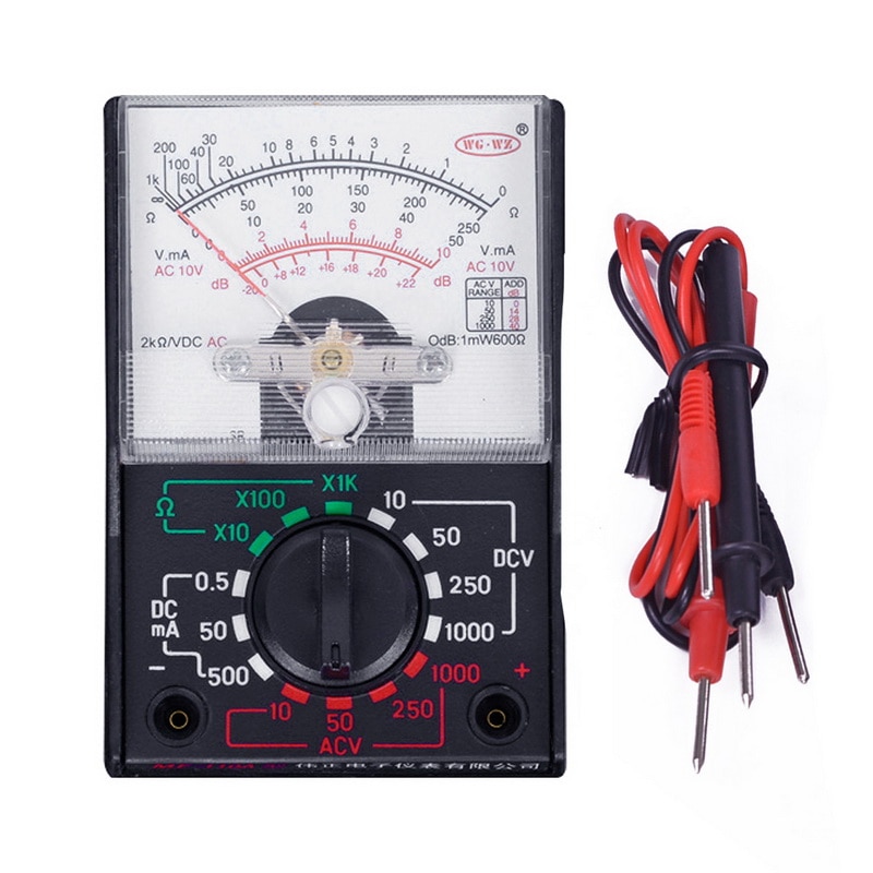 Multimeter Elektrische Ac/Dc Ohm Voltmeter Ampèremeter Multimeter Multi Tester MF-110A