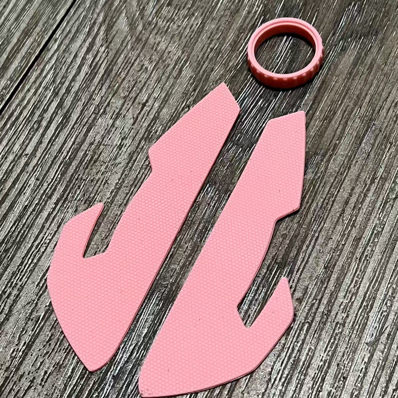 Original seitlich rutschfest für Razer Viper Ultimate kabellose Mäuse mit 3M-Aufkleber, Ersatz-Ersatzteilen, Kunststoffrolle: Rosa