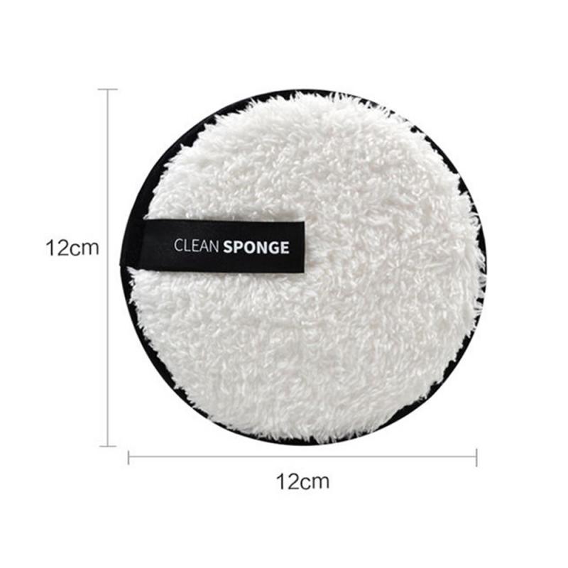 3pcs/set Soft Lazy Cleansing Powder Puff Reusable Fiber Makeup Remover Puff Kit TSLM1