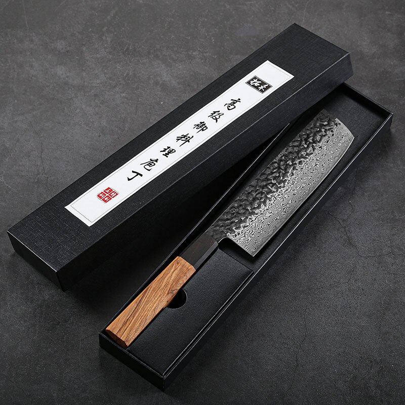 Handmade Clad Steel Japanese Kitchen knives Chef Knife Nakiri Knife Meat Cleaver Sushi Knife Utility Knives Cutter: NK7-X01