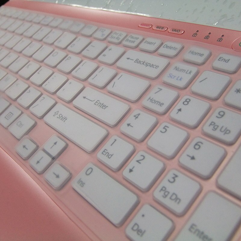 Funda protectora para teclado de ordenador portátil de 15 y 15,6 pulgadas, para Sony VAIO VPC-EH Series VPC-EH24FX/B EH2H1E/P EH2M1E/L EH2F1E EH35FM/B EH3S6E: Crystal