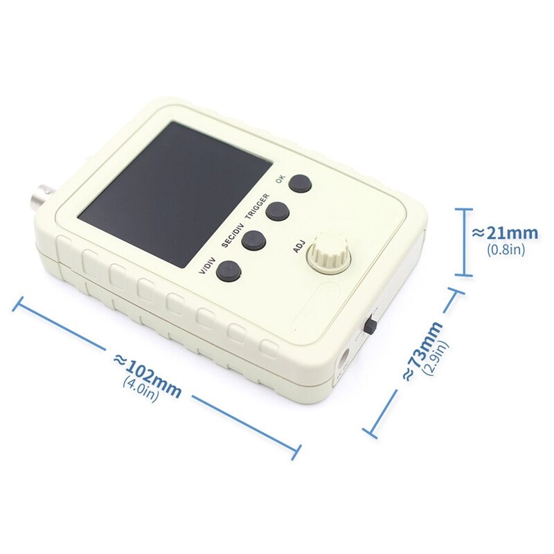 2,4 zoll TFT DIY Digitale Oszilloskop Bausatz mit Energie Adapter und BNC-Clip Kabel Sonde DS0150 (EU Stecker)