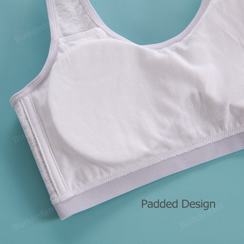 teenage underwear tops crop teens for girls training bra cotton small size padded 12/14/16 year old girls in underwear teen kids