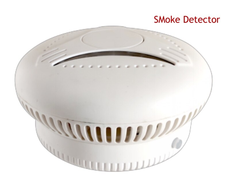 Sistema de alarma de intrusión, ALARMA DE SEGURIDAD PARA EL HOGAR inalámbrico con WiFi, GSM, aplicación inteligente, compatible con Alexa, Google Home, Control por voz: Smoke detector