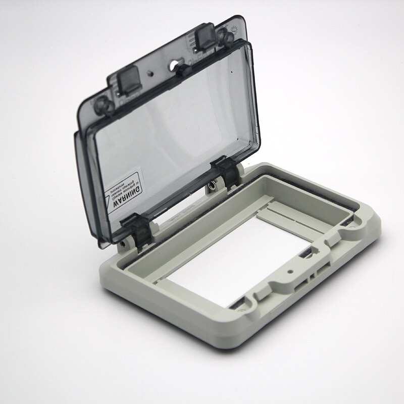 Electrical waterproof monitor window for distribution box electric switch button window cover