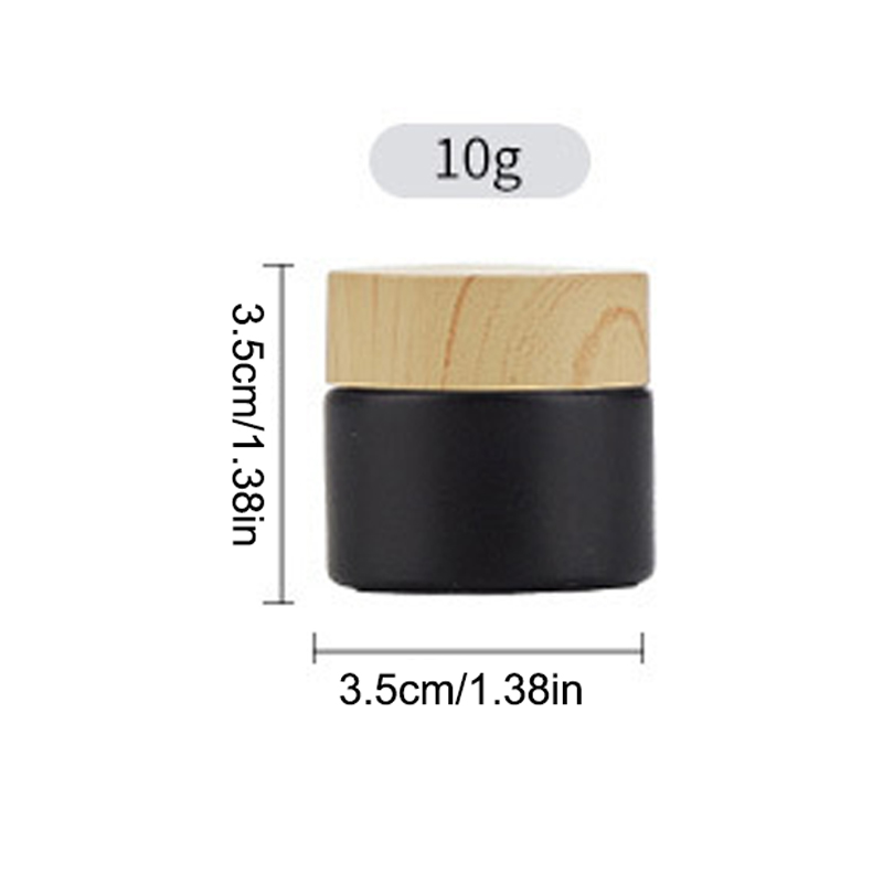 Plastic Lid Empty Jars Black Glass Cream Jar Cosmetic Container 10/30/60g Glass Bottle Make Up Container Travel Cosmetic Jars: Burgundy