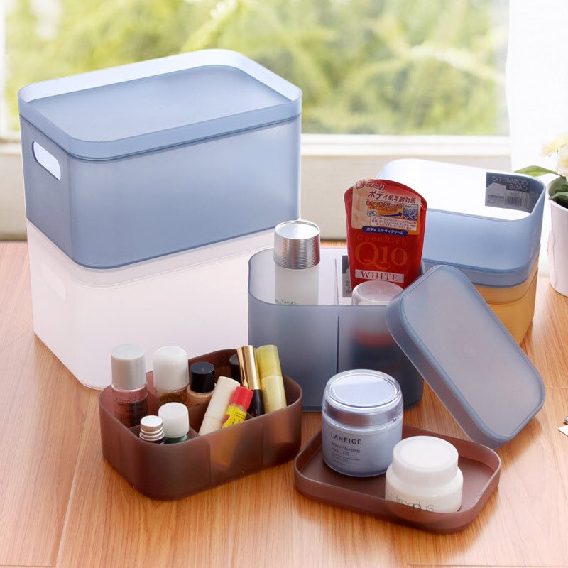 Up Organizer Box Sieraden Ketting Nagellak Oorbel Plastic Makeup Box Thuis Desktop Organizer Voor Cosmetica