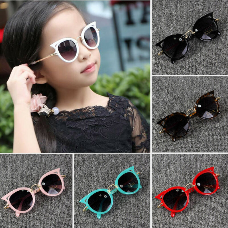 Baby Summer Accessories Kid Goggles Boy Girl Glasses Protection Outdoor Sunglasses Cat Shape Sunglasses UV400