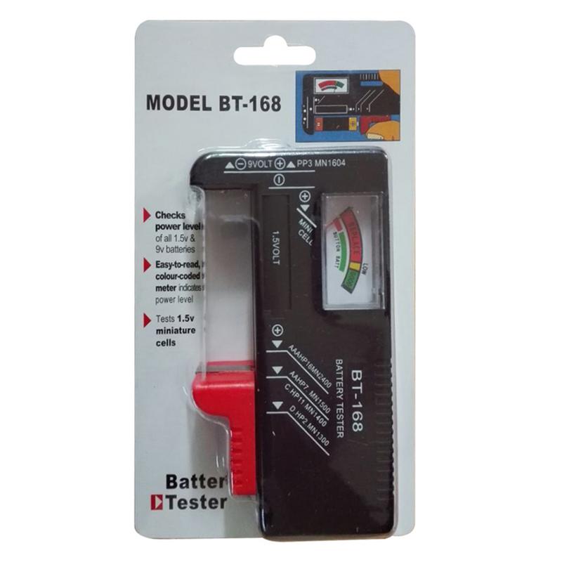 Tester Digitale Per Batterie BT-168D – Display LCD, Senza Alimentazione, Per AA/AAA/C/D/9V E Pile A Bottone, Portatile
