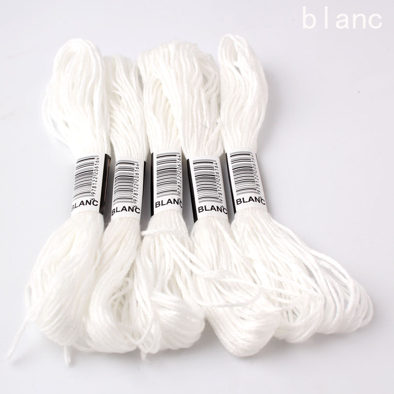 3859-10 sztuk nici robić haftu krzyżykowego / nici robić haftu krzyżykowego / nici niestandardowe kolory wszystkie kolory 447 kolorów nie6-3859-5200: Srebrny