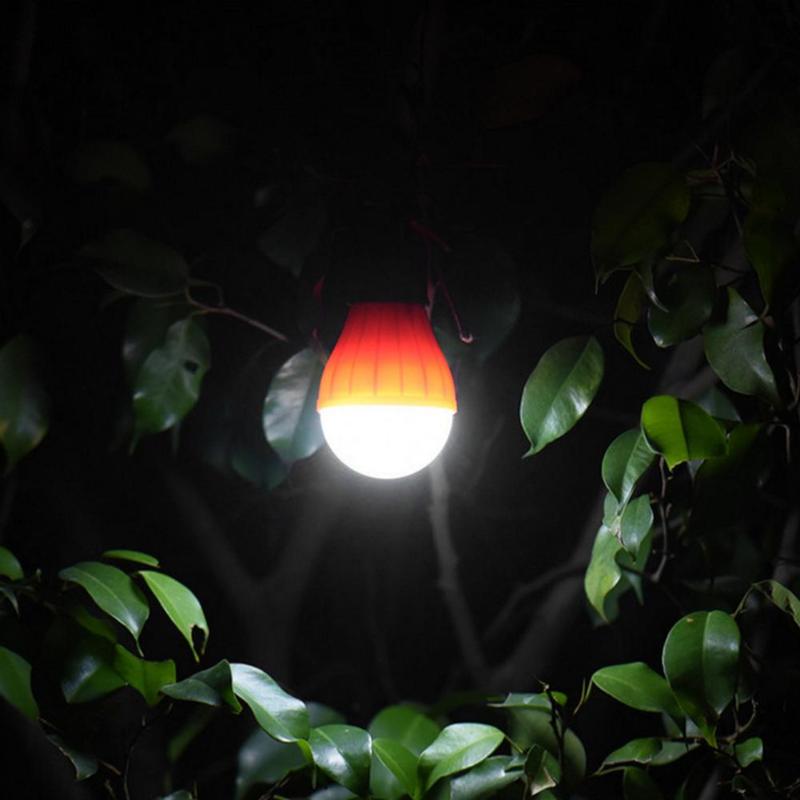 Lanterna portátil tenda luz led lâmpada de emergência à prova dwaterproof água pendurado gancho lanterna para acampamento 4 cores uso 3 * aaa