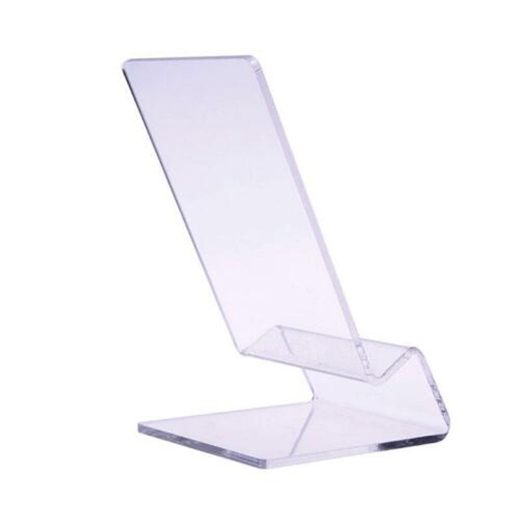 Clear Acrylic Transparent Mobile Phone Display Stand Mount Holder Rack Bracket Eco-Friendly Irregular shapes simple #J20