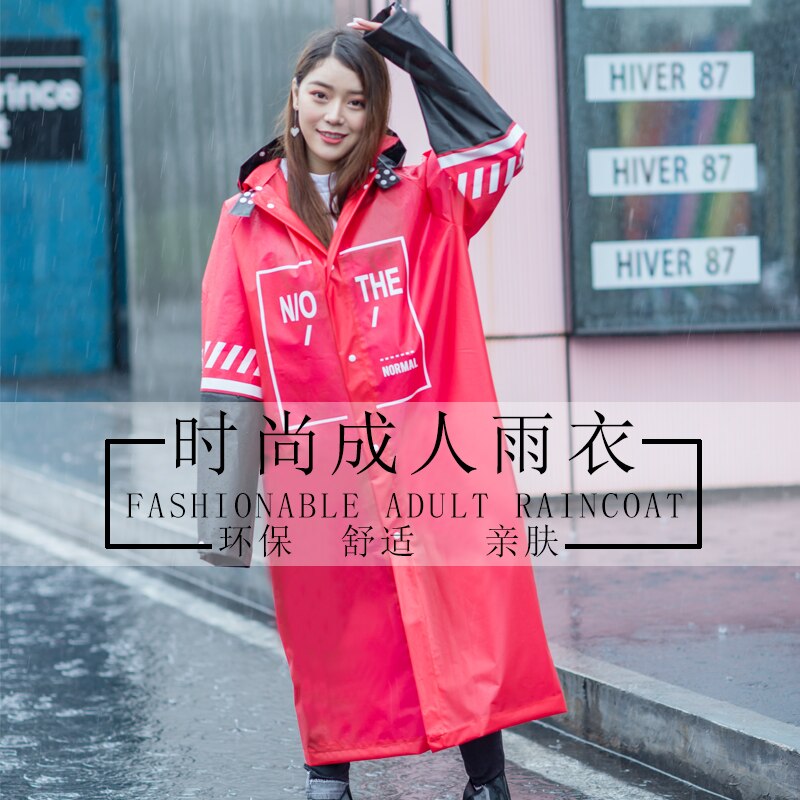 Poncho impermeable de nailon para mujer, Poncho de plástico con capucha para mujer, Poncho para senderismo al aire libre, Poncho largo para lluvia JJ60YY: C / L