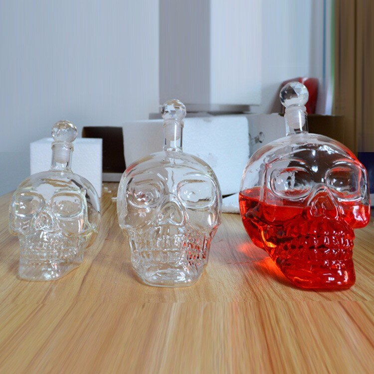 Crystal Vodka Fles Schedel Flessen Creatieve Gothi... Grandado