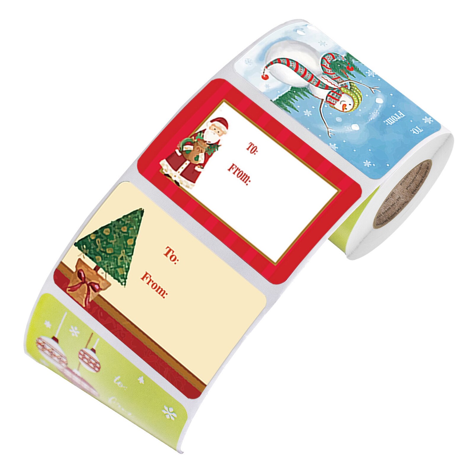 Ontwerpen zelfklevende kerstnaamlabels zegellabels kerststickers verpakkingsstickers  fp8: C