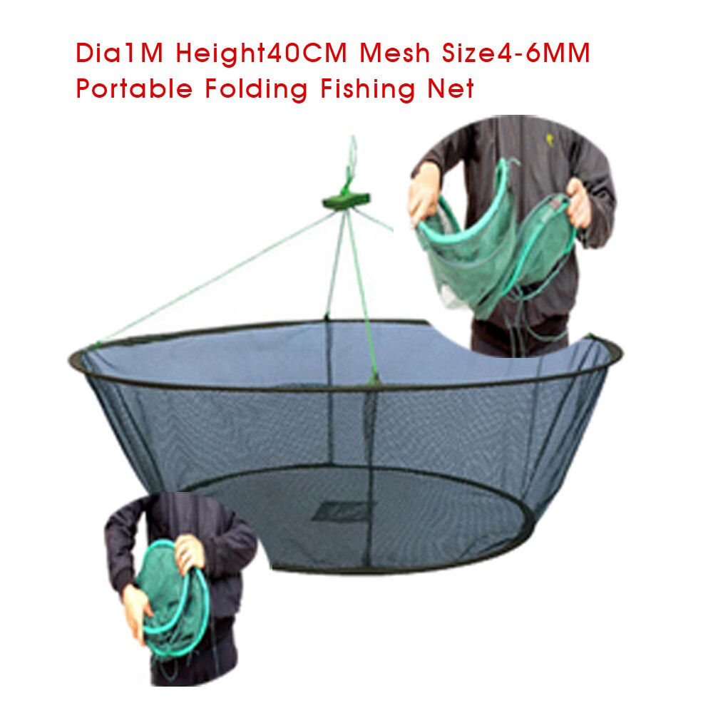SPORTSHUB przenośne składane sieci rybackie sieci odlewania ryby krewetki raki łapacz sieci FT0009