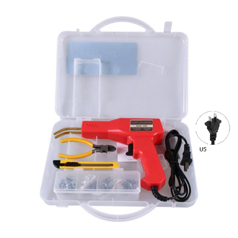 50w Portable Plastic Welding Machine Garage Tool Nail Machine Stapler Pvc Repair Machine Car Bumper Repair Welding Tool: 110V US Plug
