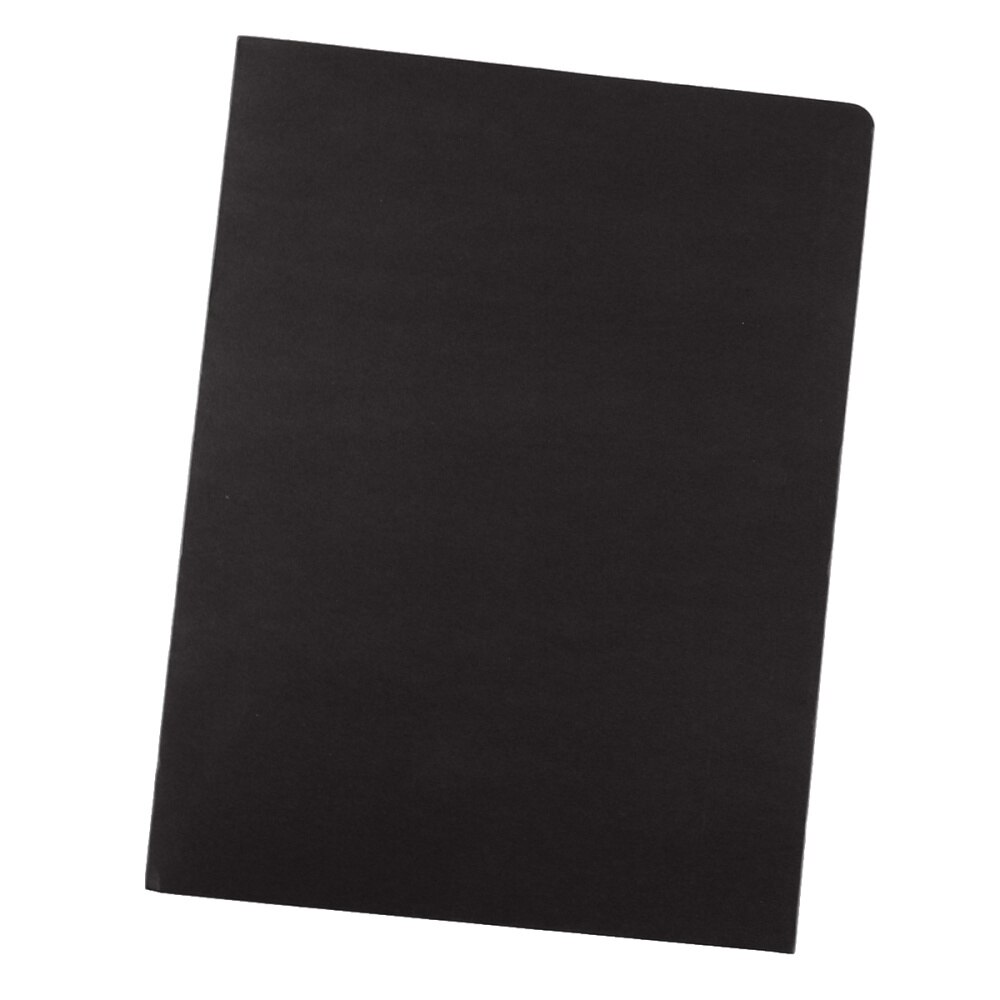 12Pcs A4 2Pockets Kraft Paper File Folder Brown Holder Document Folder Office Project File Presentation Folder (Black): Default Title
