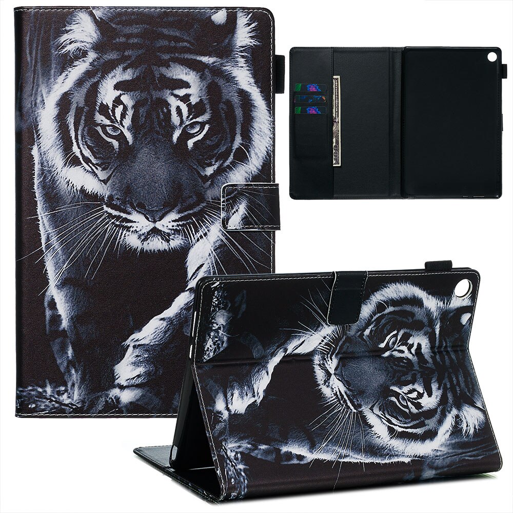 Tablet Case for Huawei MediaPad M5 8.4" & M5 Pro 10.8" - PU Leather Flip Stand Cover with Animal Print: 07 / M5 8.4 inch