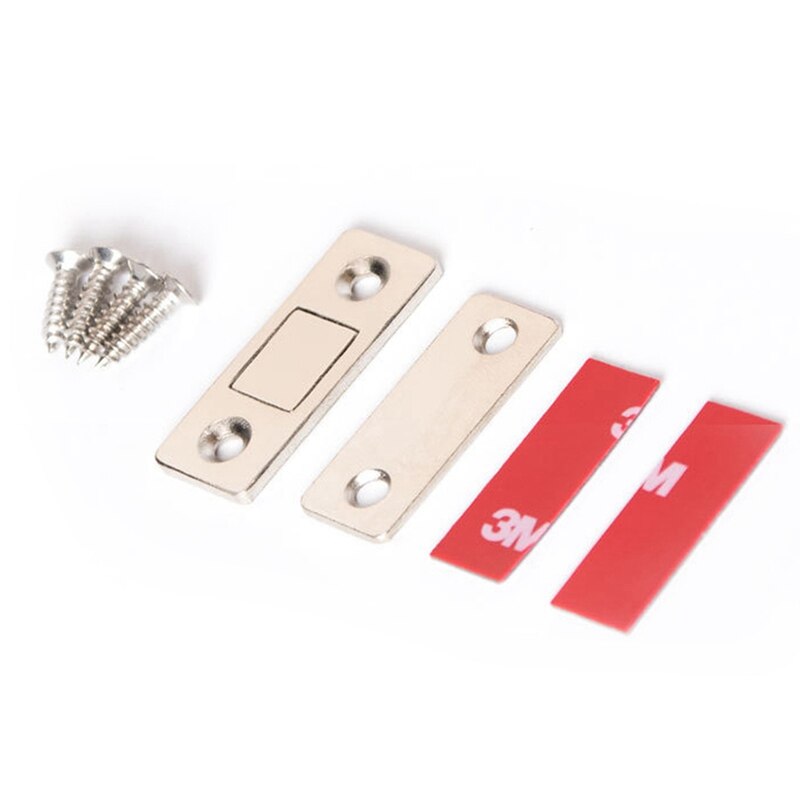Magnetic Hidden Door Cabinet Closer Magnet Catches Door Stops With Screws Sticker For Cupboard Closet Furniture Tools: Default Title