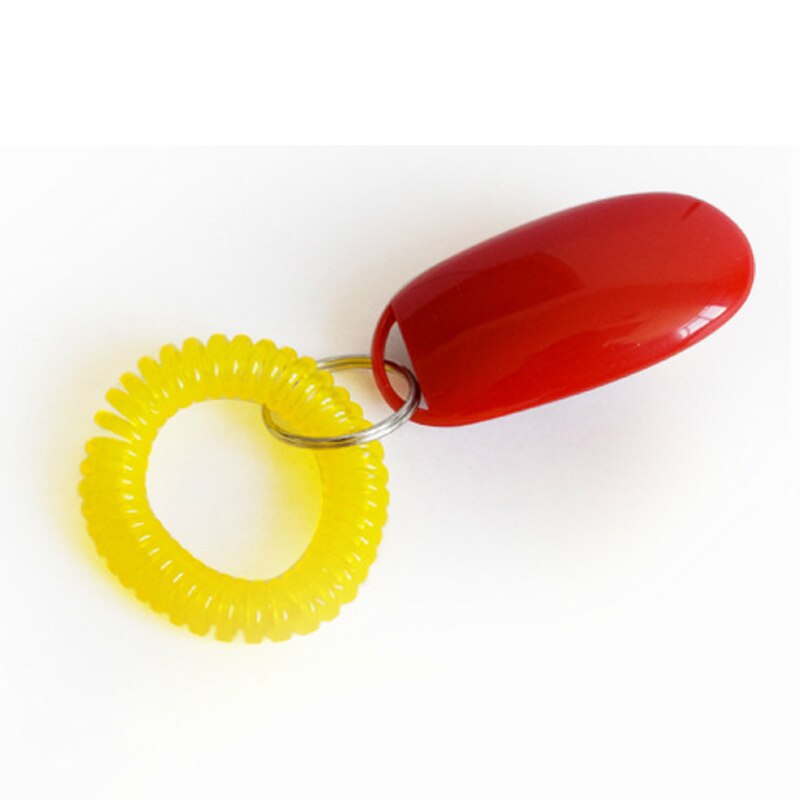 5pcs Pet Cat Dog Training Clicker Portable Dog Button Clicker Sound Trainer Pet Train Tool Wrist Strap Key Chain Accessory