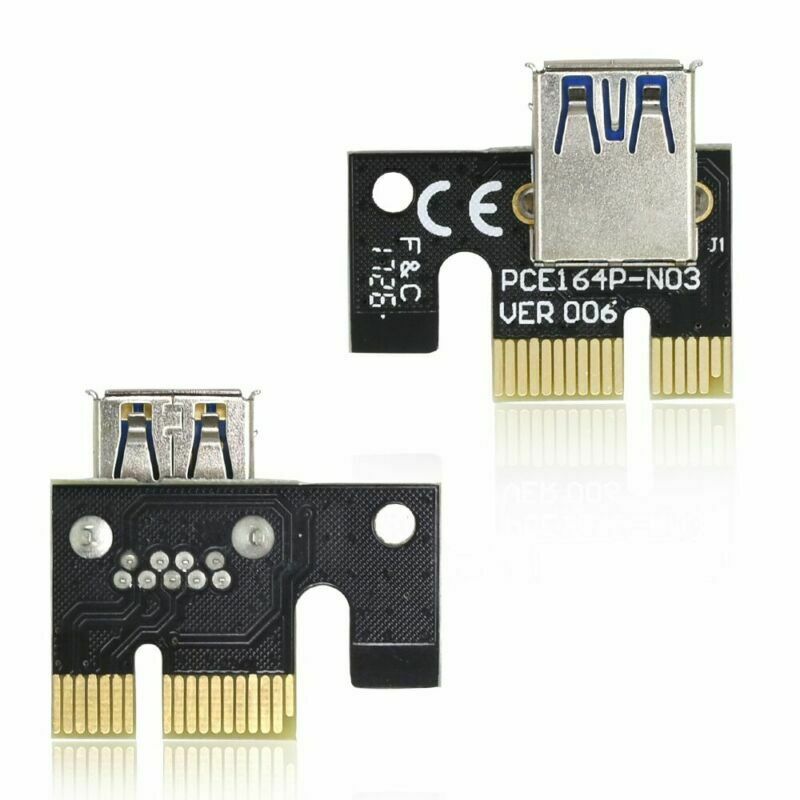 Ver 009s pci express nousukortti  m2 1x 16x dual 6 pin 4 pin power pci-e exte kaapeli