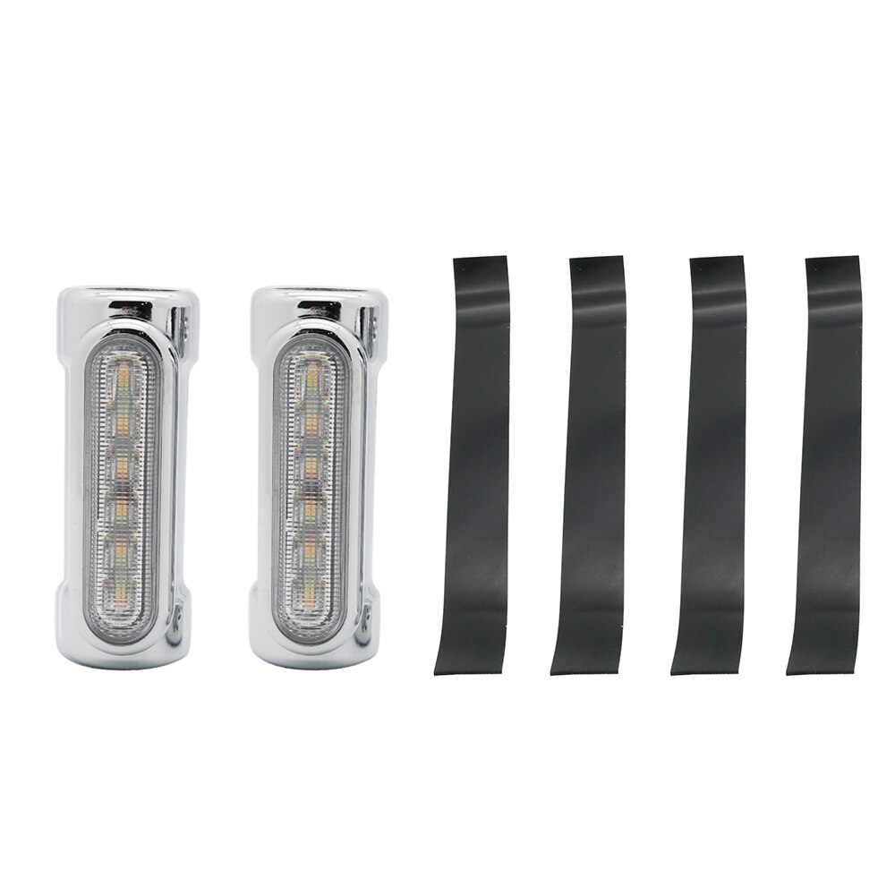 Motorcycle Highway Crash Bar Light Switchback Driving Light 12 LED for Harley Touring Models: Silver