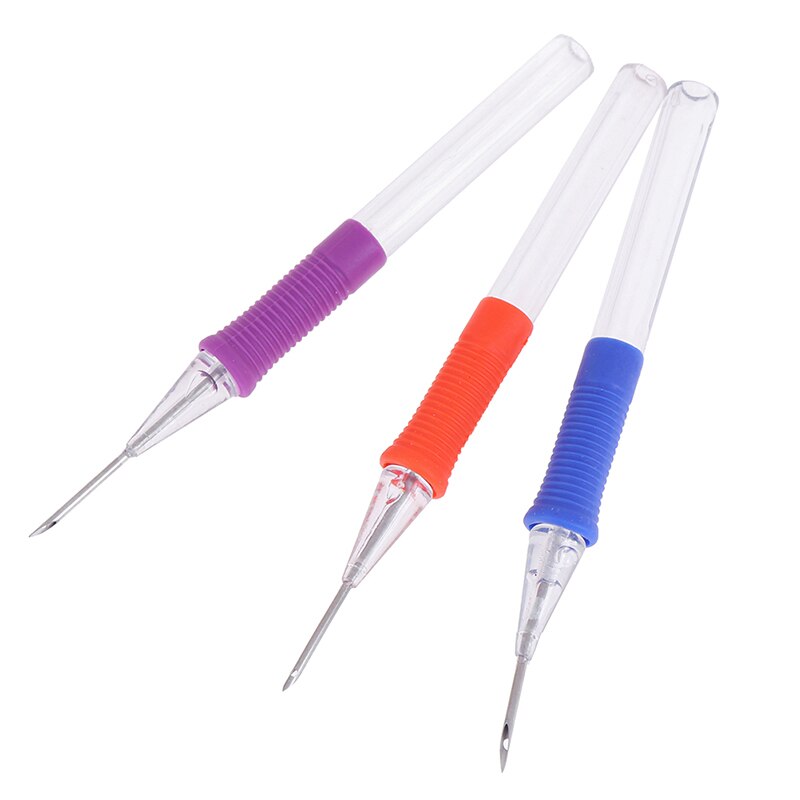 DIY Hand Embroidery Pen Practical ABS Plastic DIY Crafts Magic Embroidery Pen Set Punch Needle Sewing Acc