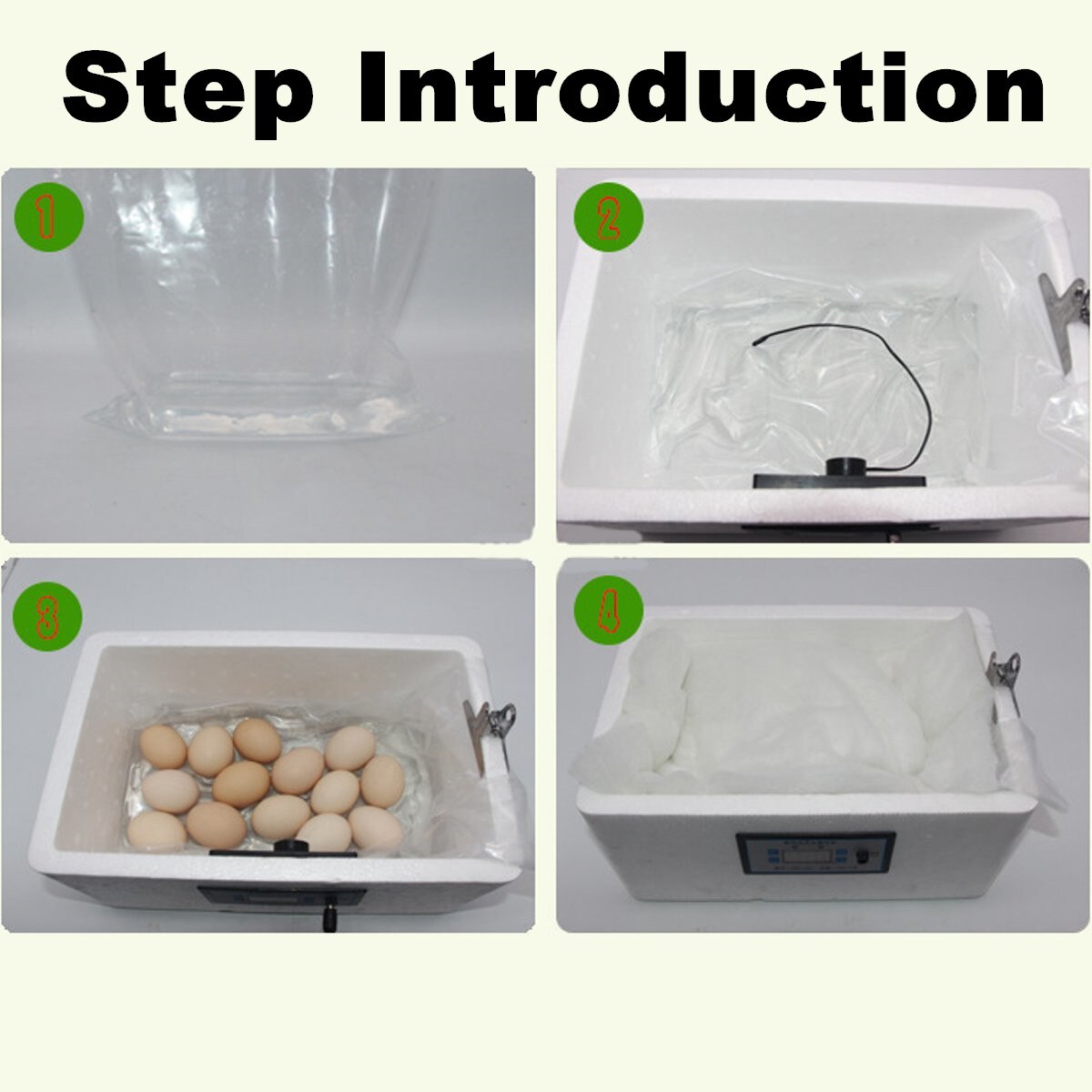 22 Position Automatic Digital Family Eggs Incubator Chicken Poultry Hatcher Home Foam Waterbed Incubator Farm Incubation Tools