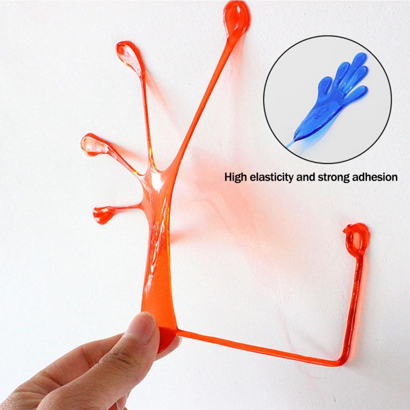 Elastische Stretch Sticky Palm 1PCS Kinder Hände Palm Party Favor Wand Klettern Spielzeug Neuheiten Juguetes Weihnachten Halloween