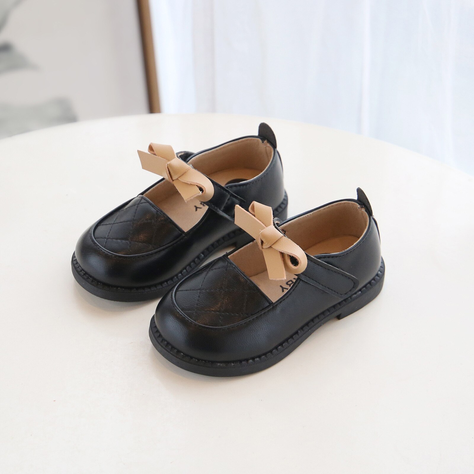 Japońnarty brytyjski wiatr niemowlę księżniczka dzieci skórzane buty dla dziewczynek Bowknot dorywczo dzieci szpilki dziewczyny księżniczka buty robić tańca