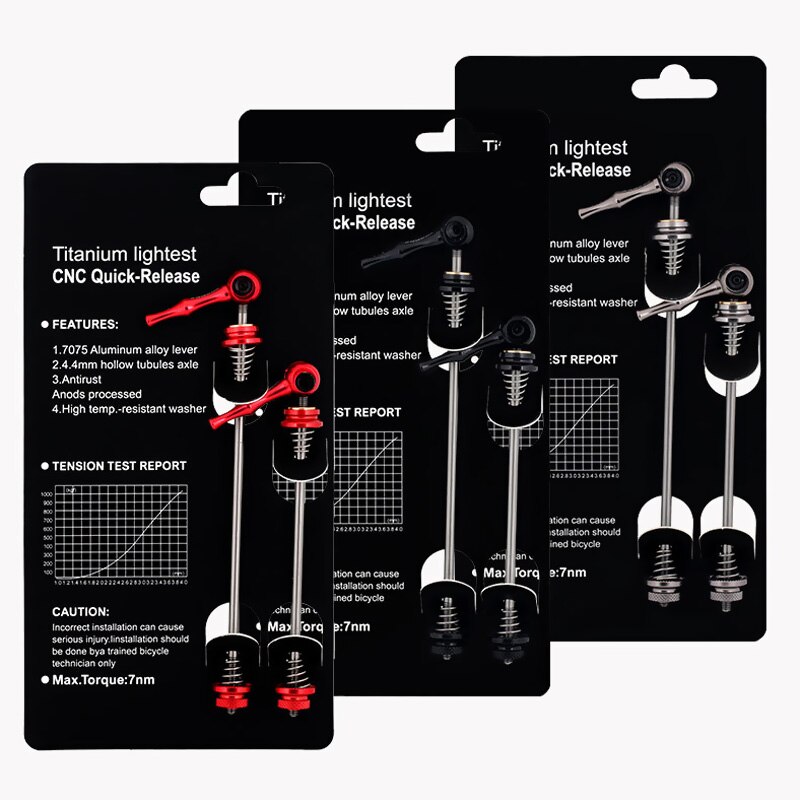 1 Pair Bicycle Quick Release Rods Skewer Set Front and Rear QR Axle Skewer Set Quick Release Hub For Road Bike Accessories