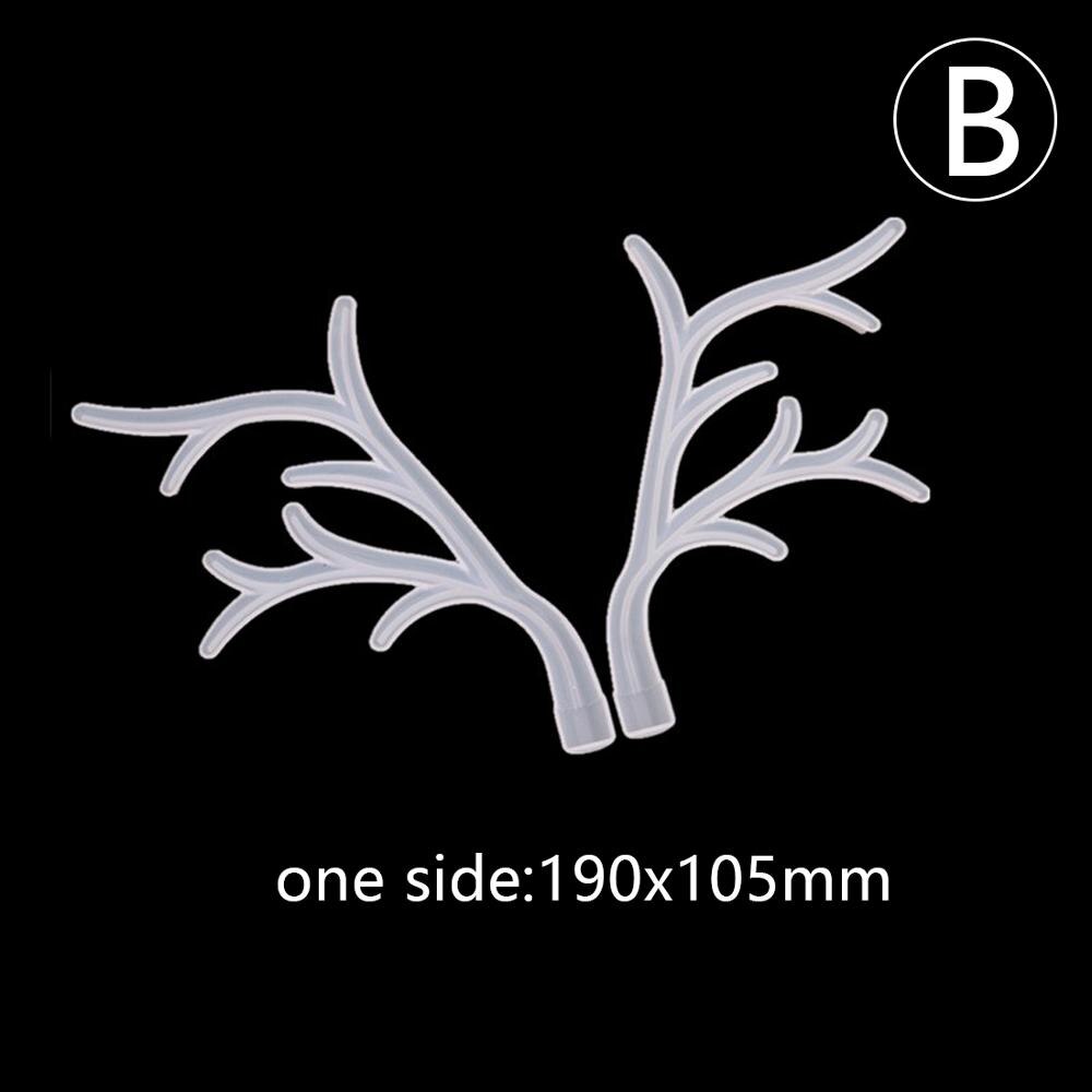 Silicone Mold Christmas Style Antler Tree Branch Jewelry Display Rack DIY Resin Crystal Epoxy Jewelry Tray Mould Tools: B-antlers