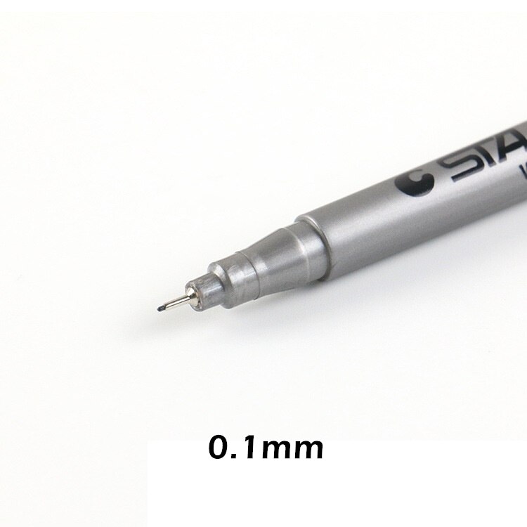 STA Fine ligne noir Pigment Liner pinceau stylo étanche archives encre Micro Fine Art marqueur pour dessin écriture manuscrite croquis 6986: 0.1mm
