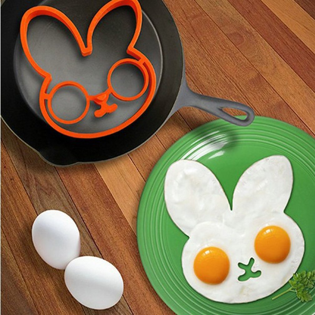 Kaninchen Omelett Ei bilden Frühstück Silikon Omelett bilden Hase Pfannkuchen Ring ehemalige Küche Kochen Werkzeuge Für freundlicher freundlicher