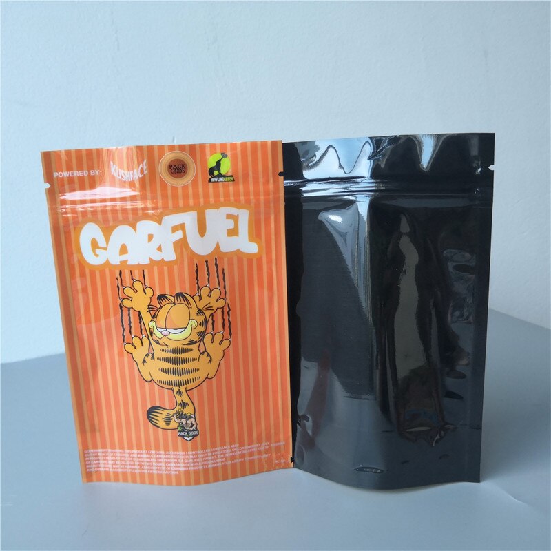 50 unids/lote olor prueba Mylar Ziplock bolsa de bolsas grueso 3,5g bolsas Runtz bolsas: Garfuel