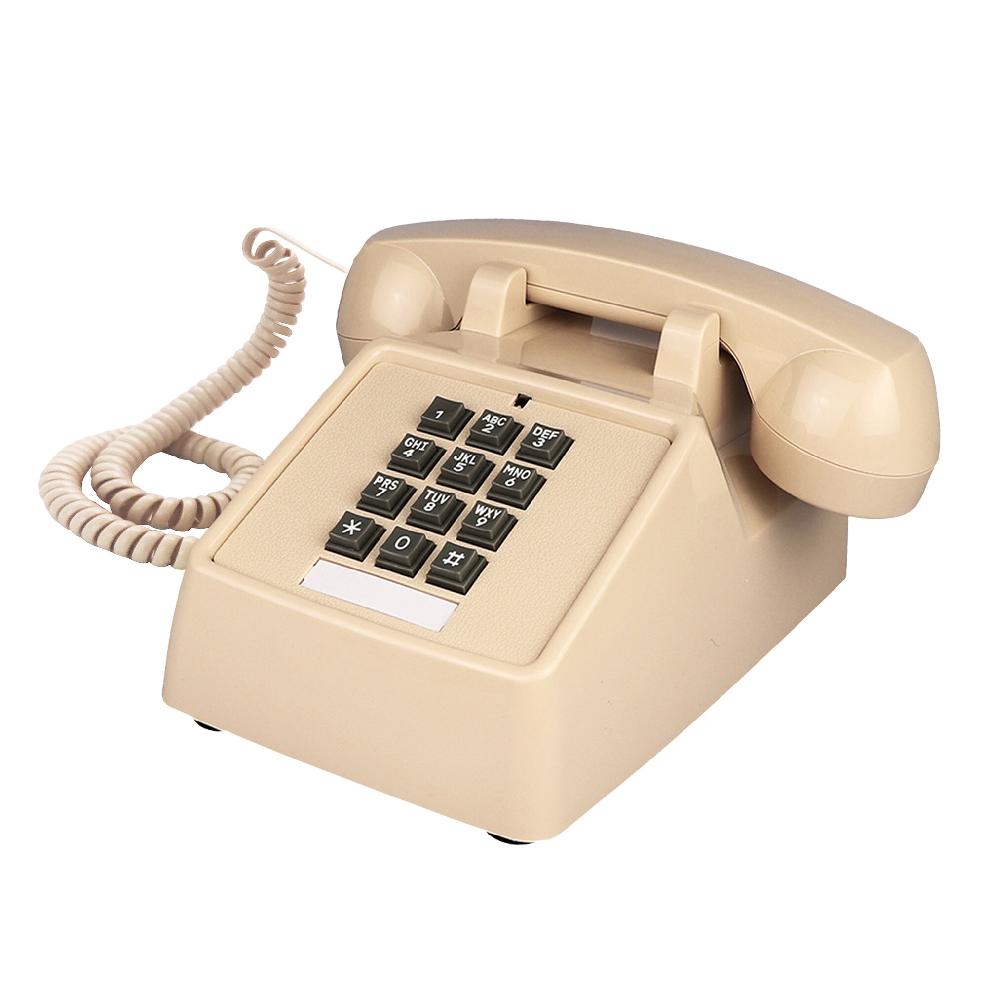 Landline Phones for Home Office Hotel School Corded Single Line Heavy Desktop Basic Telephone for Seniors Retro Classic Phone: White telephone