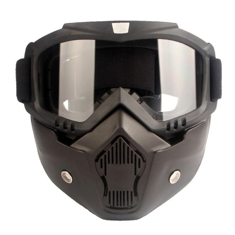 Lunettes de Ski Snowboard motoneige lunettes de Ski coupe-vent Motocross lunettes de protection lunettes de sécurité avec bouche lunettes de fête: 04