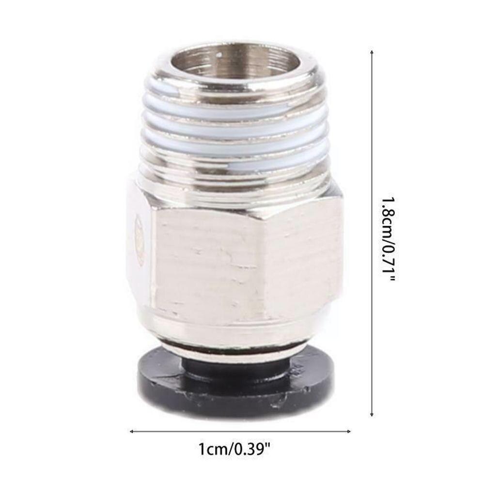 3d Printer Parts V6 Pneumatic Quick Connector Fitting Pc4 01 M10 For 1.75mm Ptfe Tube Bowden Extruder Reprap Hotend J- S1n4