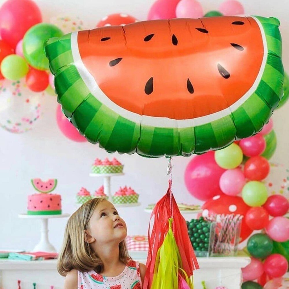 1Set Summer Party Balloon Flamingo Fruits Balloons For Kids Birthday /Wedding Decorations Tropical Hawaiian Party Supplies
