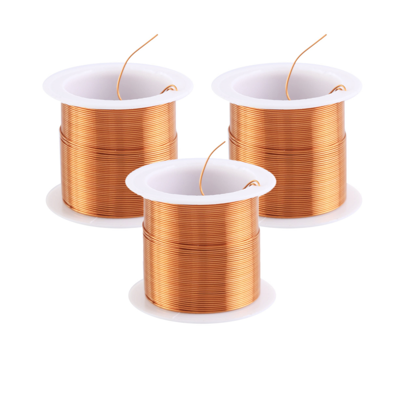 Cable de cobre de 0,06mm, 0,08mm, 0,1mm, 0,15mm, 0,2mm, 0,25mm, 0,3mm-0,65mm, Cable magnético, bobina de alambre de bobinado de cobre esmaltado