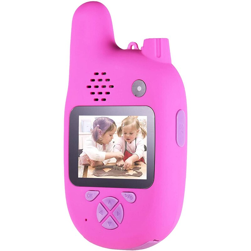 8MP Kinder Kamera Video Camcorder mit Dual Linsen 2,0 Zoll IPS Sn Automatische Mit Schwerpunkt Musik und Spiel Modus (Rosa)
