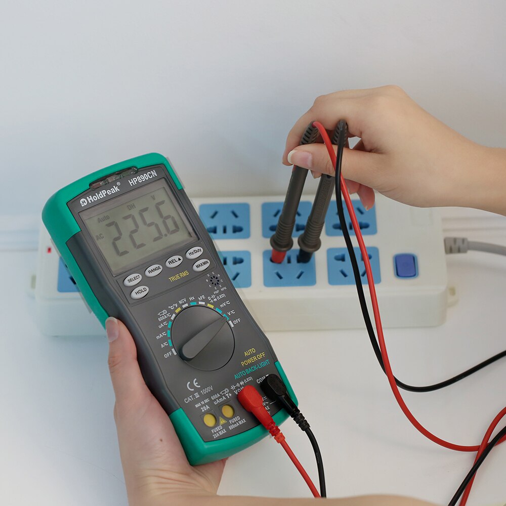 HoldPeak HP890CN Stable LCD Digital Multimeter DC AC Voltage Current HP-890CN Temperature Meaurement Auto Range