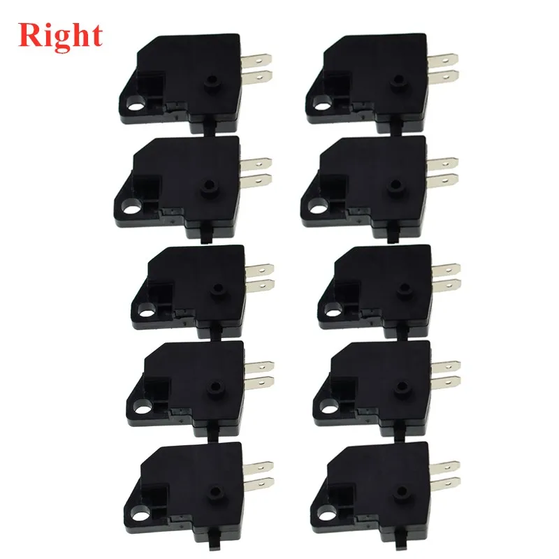 10 Uds. Interruptor Universal para motocicleta, parada de freno delantero derecho/izquierdo como freno de disco de coche eléctrico, accesorios de interruptor de Control de manillar: Azul cielo