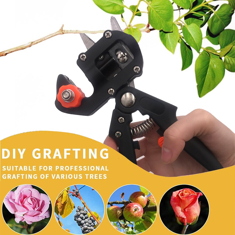 Garden Grafting Pruner Tool Fruit Tree Vaccination Multi-Function Bud Cutter Shears Scissor Hand Gardening Tools