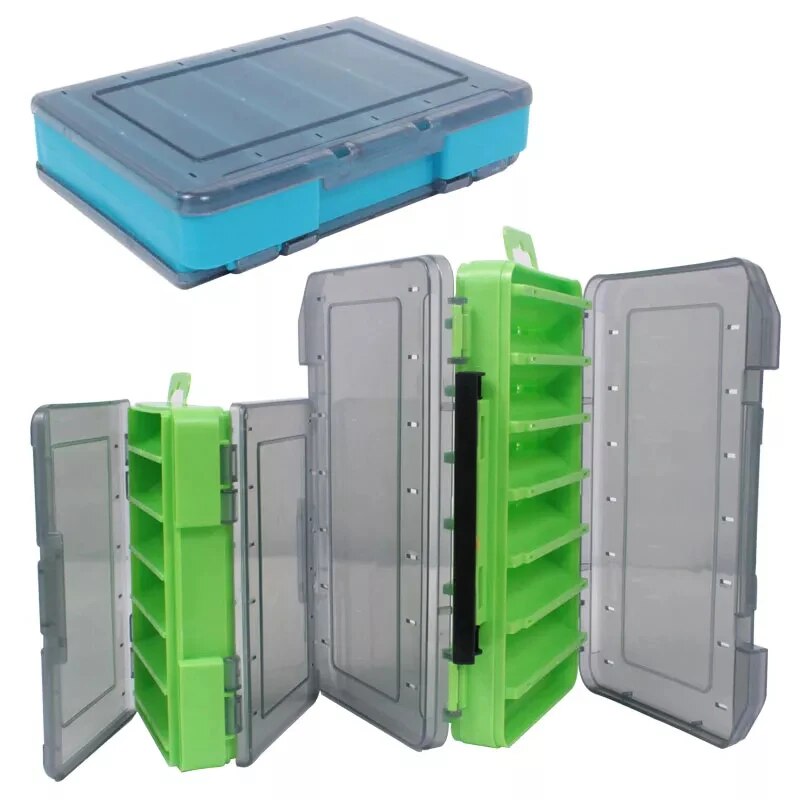 BURLE Angelzubehör-Box, U-Größe, Holz-Garnelenbox, Köderbox, Aufbewahrungsbox, VIB, Minobo Climb, transparent