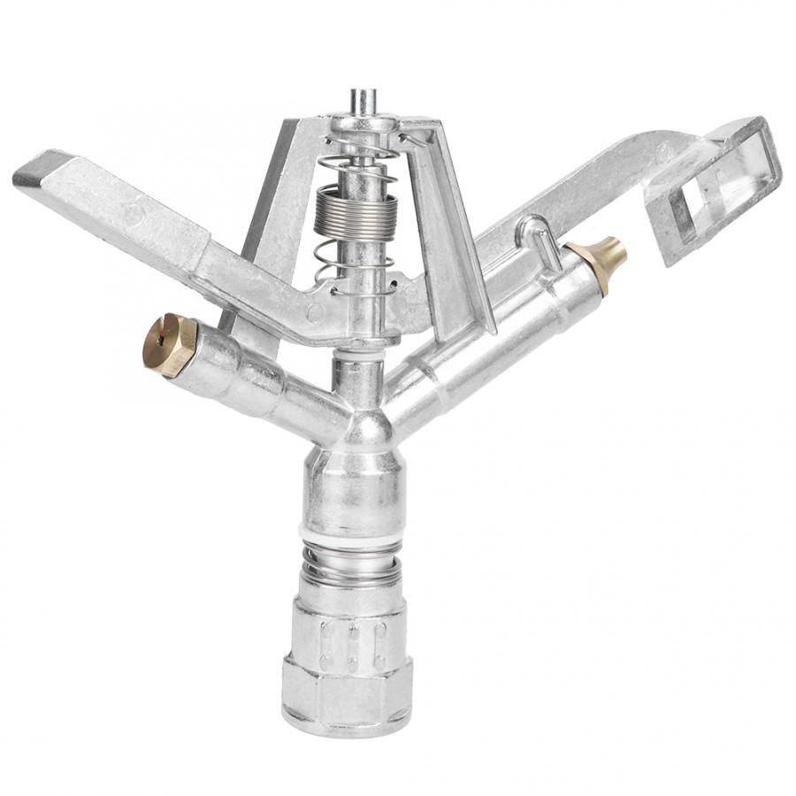 G1/DN25 Zinc Alloy Rocking Arm Sprinkler Automatic Rotation Irrigation Sprinkler for Watering Helium Cylinder Waterer Tools: Default Title