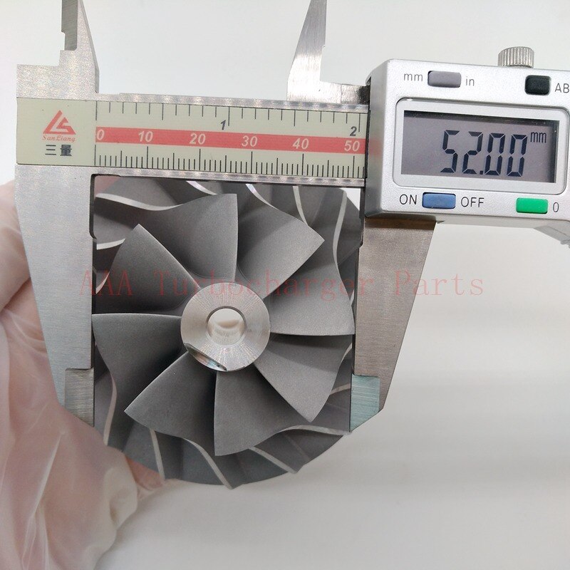 HX35/HX35W/HE35W/HE35 Turbo Compressor Wiel 52X83Mm Leverancier Aaa Turbocompressor Parts