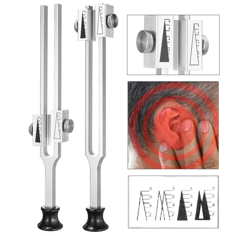 Outil de Diagnostic de neurologie de diapason de Conversion de fréquence de diapason réglable portatif d'alliage d'aluminium C64Hz C128Hz